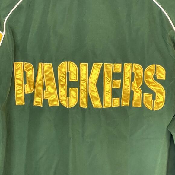Retro 90s NFL Green Bay Packers Quarter Zip Pullover Jacket Size Large - Picture 3 of 4
